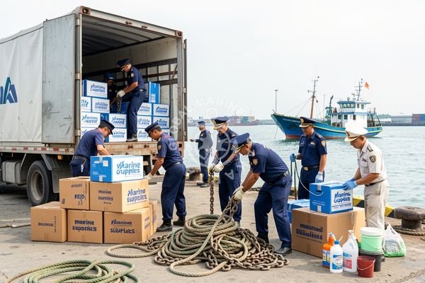 Pengiriman Perlengkapan Kapal ke Pelabuhan